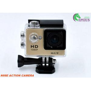 Multi Languages 1080p Hd Wifi Action Camera With Waterproof Case / Lithium