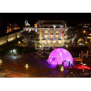 Wind Proof Fabric Sidewall Geodesic Dome Tent White For Party