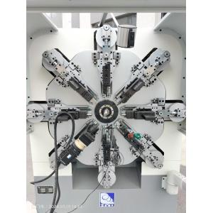 Cheap 12-14 Axis Automatic CNC Spring Making Machine , 1 To 4mm Spring Coiling Machine for sale