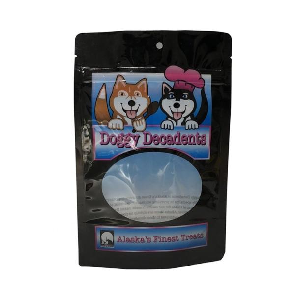 250g Custom printed Plastic Dog Pet Food Packaging Bag with Zipper and window