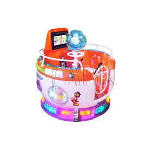 Indoor Amusement Rotating Kiddy Ride Machine Hardware , Plastic , Wood Material