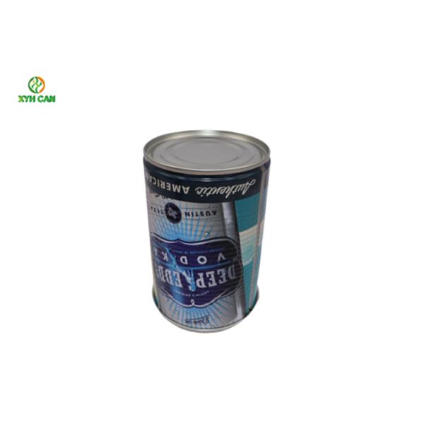 Tin Cans for Alcohol CMYK Glossy Lamination Alcohol Tin Boxes For Vodka Packaging