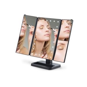 China 1X 2X 3X Magnification Countertop Makeup Mirror With 180° Rotation / Touching on sale