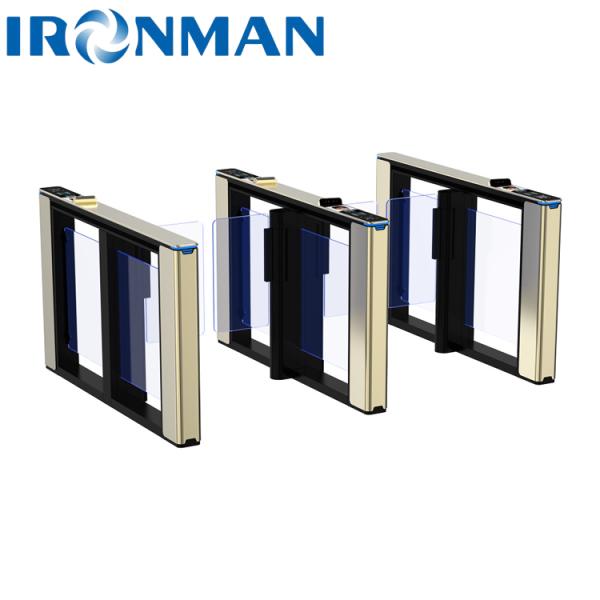 Quality Indoor Amusement Flap Barrier Access Control with Fingerprint Support System and Baffle Arm Material wholesale