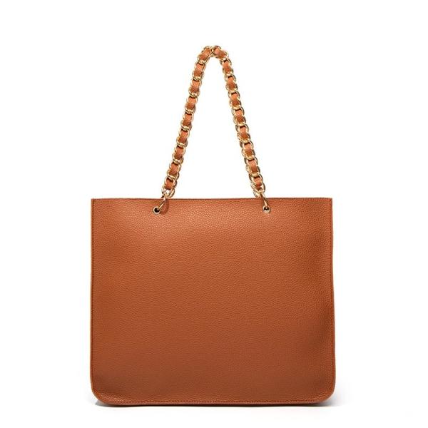 Quality Lichee Pattern Pu Leather Tote Bag Purse With Zipper wholesale