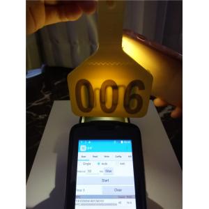 LAIPSON 113*75mm Yellow UHF Ear Tag ISO18000-6C ( EPC GEN2 )