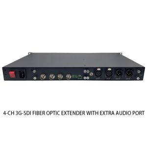 4-Ch 3G-SDI To Fiber Converter With Separate Audio Port