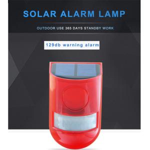 3in Solar Outdoor Motion Sensor Light With Alarm Wireless