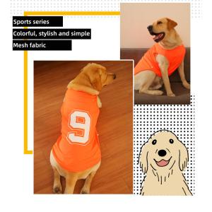 Summer Premium Large Dog Clothes Thin Vest Jersey Pet Clothes