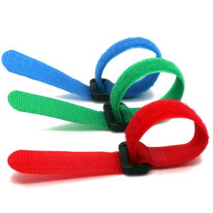 Cheap Sustainable Hook And Loop Cable Tie 25mm Cable Management Straps High Strength for sale