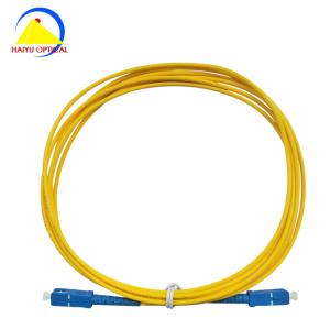 UPC PVC FTTX SC To SC 9um Optical Fiber Patch Cord