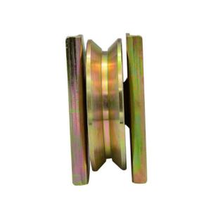 Sliding gate roller GW615 Y Groove，Galvanized, Iron, Single bearing