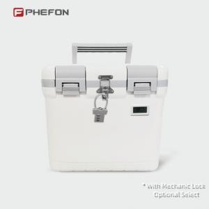 Cheap 6L Portable Medical Cooler Box Outdoor Locking PU Foam Medicine Ice Cooler Box 48H Cold Time for sale