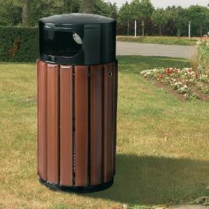 Stainless Steel Foot Pedal Trash Can for Outdoor Use