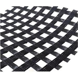 120-120KN/M 5.2x100M Polyester Geogrid For Reinforce Roads Base And Pavements