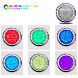 Inox 316L RGB LED Pool Light Underwater Surface Mount Waterpoof 15W Multicolor