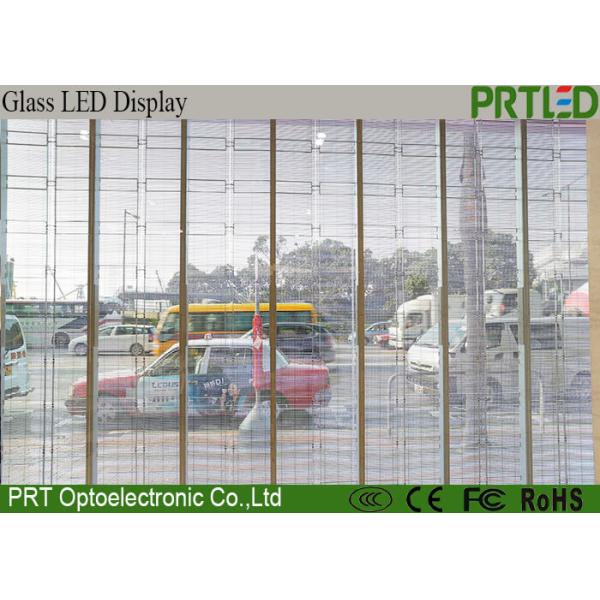 Quality Epistar SMD3528 Transparent Glass LED Display P10 Anti-UV Transparent LED Panel wholesale