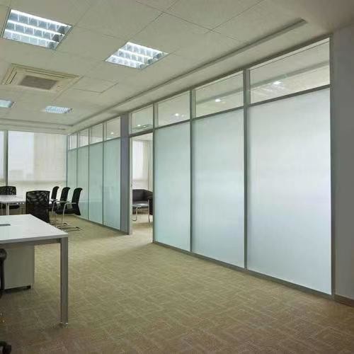 Quality Contemporary Glass Partition System Custom Modern Design for Interior Privacy Solutions wholesale