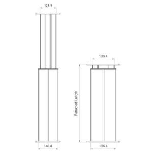 Telescopic Electric Lifting Columns Hall Effect Synchronized Control System