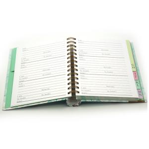 Buy cheap Hidden Hardcover Spiral Binding Book Printing Service With Tab Dividers 176 from wholesalers