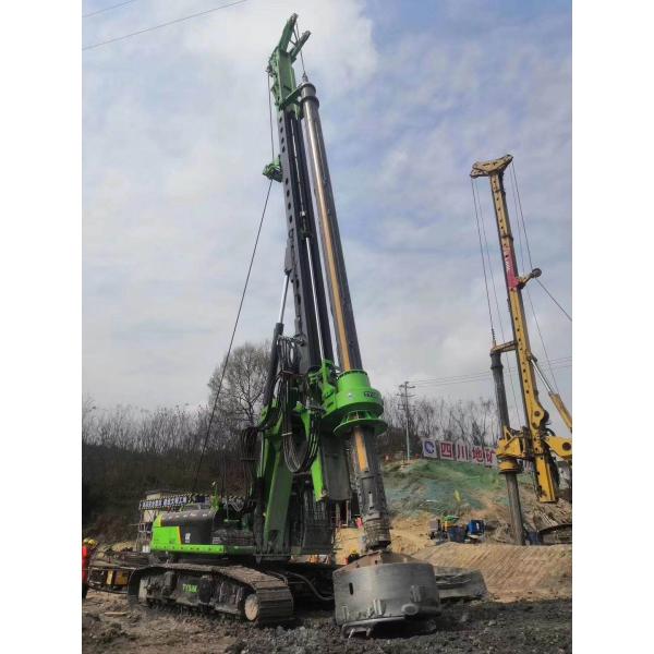 3.2km/H Torque 320kN.m 54m Hydraulic Piling Rig KR300D Max. drilling diameter