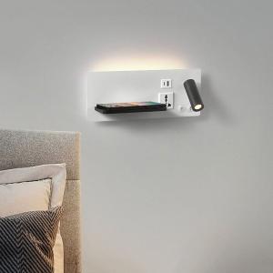 Multifunctional hotel villa apartment reading wall lamp USB Type-C wireless