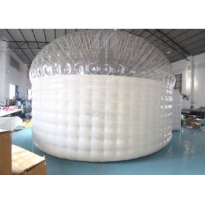 Half Transparent PVC 6m Inflatable Christmas Igloo Tent