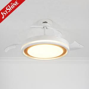 Standard Wind Mordern Style LED Ceiling Fan with Hidden Blades and PC Blades in