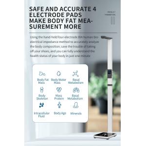 SH-302F Body Composition Analysis Machine Height Weight Body Fat Scale for