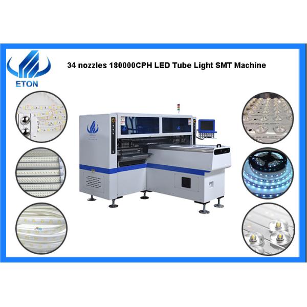 Dual Arm High Speed 34 Heads LED Tube / Strip Lights SMT Mounter Pick Place