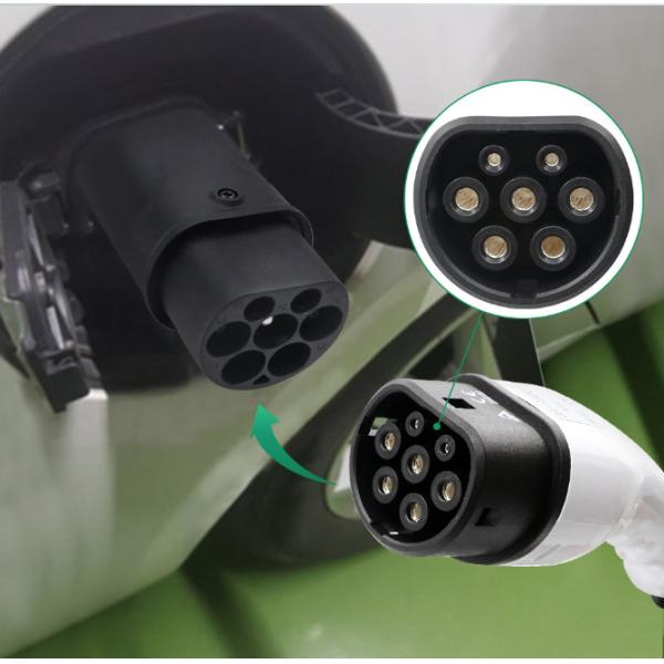 J1772 Ev Charging Connector Evse Adapter Type 2 To Type 1 Tesla Ev Car Charger