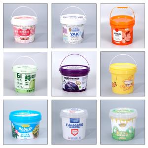 2kg Food Grade Bucket Container for Beverage Chocolate Spread Sauces Butter
