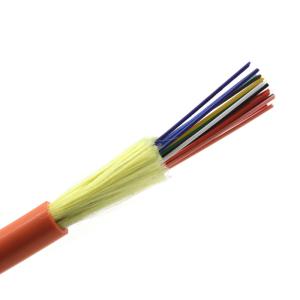 China Internal Gjfjv 2 4 6 8 Cores Singlemode Cable Om3 Om4 Tight Buffer Distribution Gjfjv Gyxtw Ftth Drop Optical Cable on sale