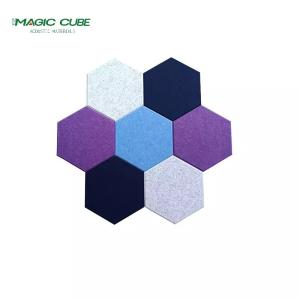 Hexagon Eco-Friendly Polyester Fiber Acoustic Panel for Multi-scene Decoration
