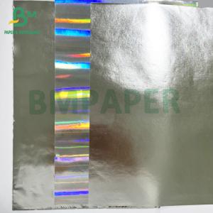Label Printing Excellent Wet Strength Silver Coated Metailzed Paper