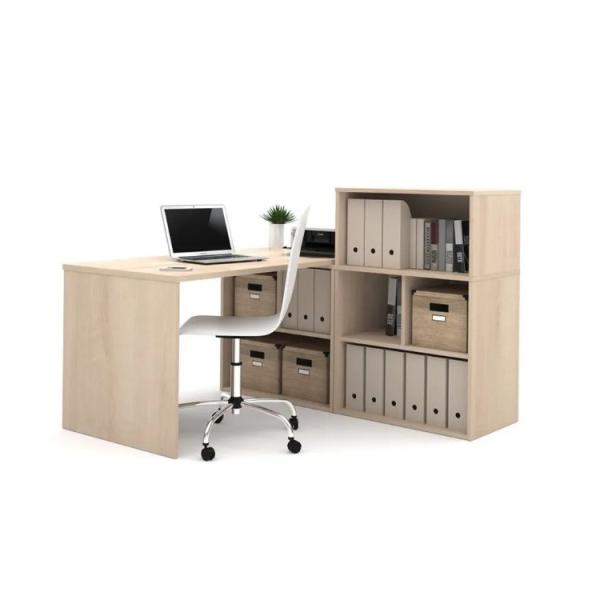 Quality L Shape Home Office Desk Wooden MDF MFC Customized Color With Cabinet wholesale