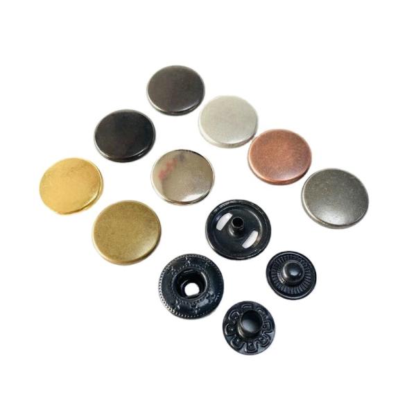 12.5MM 15mm metal cloth button Iron Brass Stainless steel spring snap button