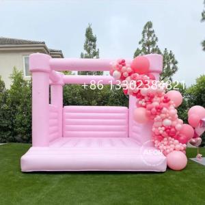 Commercial Grade Light Pastel Color Bounce House Inflatable Jumping White Bouncy