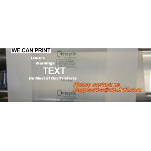 Ice bags, Clear, Drawstring, Printed and Twist Ties, bags on a roll, ldpe bag,