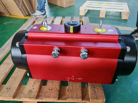 ISO5211 No Noise Rack Pinion Pneumatic Actuator For Rotary Valve