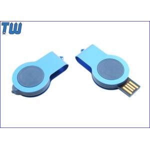 LED Light Resin Dome Logo Double Side Swivel Design USB Flash Drive