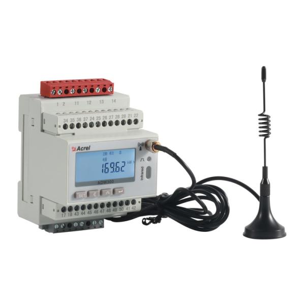 Quality ADW300 Din Rail RS485 And 470MHZ Wireless Power Meter CE Certification wholesale