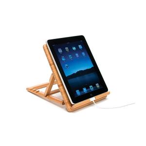 Rectangle Shaped Bamboo Stand for Books Tablets and Phones Multifunctional