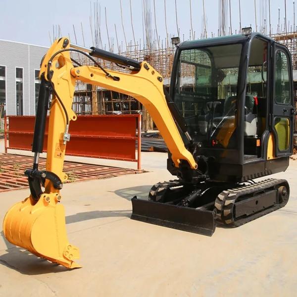 Quality 1.2ton Mini Hydraulic Excavator Mini Digger Auger In Auto Digging Machine wholesale