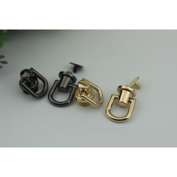 Hot products gold 10 mm metal strap buckles decorative rivets for leather handbag