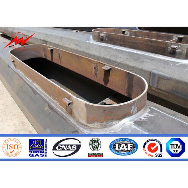 16 Sides 15M To 46m 16 HPS Lights High Mast Pole Winch With Aotumatic Hoisting