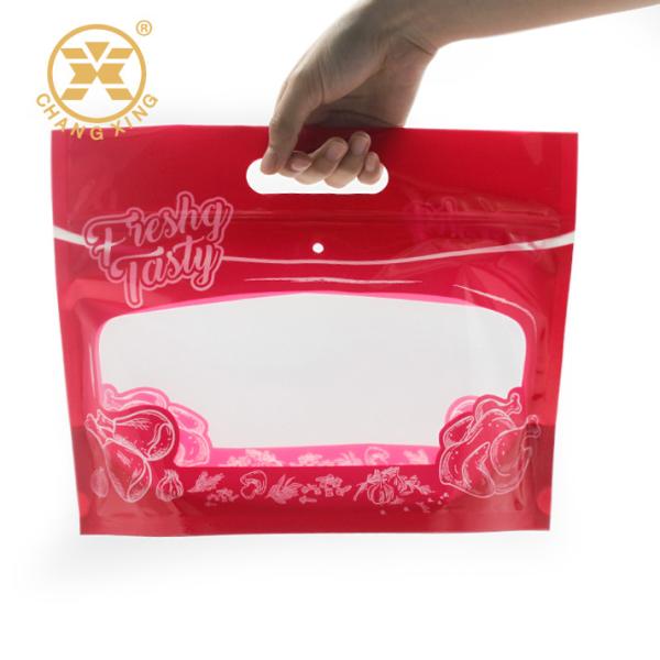 Quality Takeaway Zipper Top Roast Chicken Packaging  Plastic Bopp Microwave Safe Food Packaging wholesale