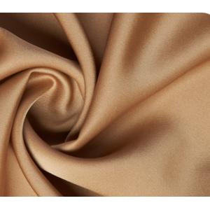 Cheap Brown 150cm Polyester Modal Satin Fabric Imitation Acetate Silk Good Drape Glossiness for sale