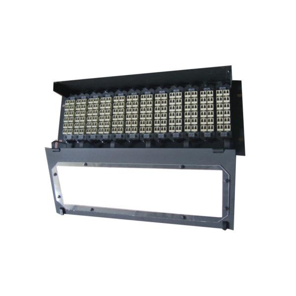 Quality High Density Cable Wiring MPO Fiber Optic Patch Panel with 12pcs MPO Cassettes wholesale