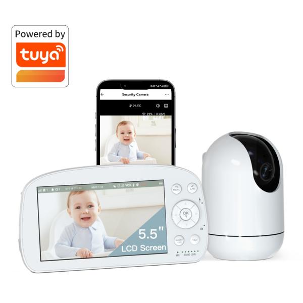 Quality Hd Mini Baby Monitor Wifi 2.4Ghz PTZ Camera Built In Battery With Sd Card Storage wholesale
